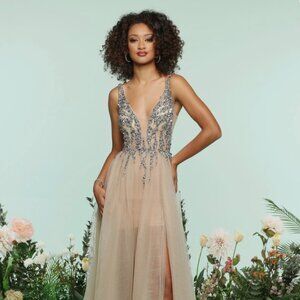 Beaded Gown by Zoey Grey